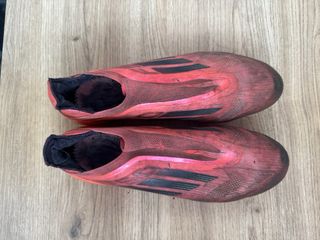 Adidas F50 Botas de Fútbol Rojas y Negras