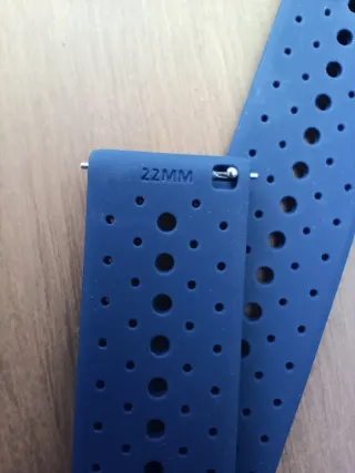 Correas de reloj 22 mm (azul y naranja)