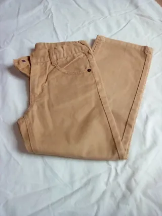 Pantalones niño color camel