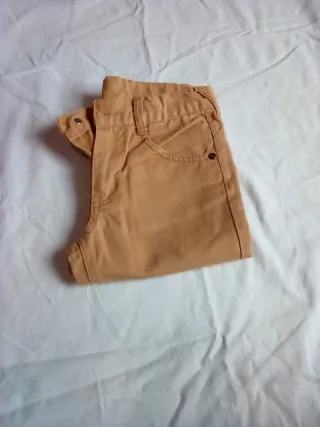 Pantalones niño color camel