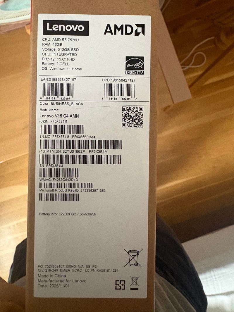 Lenovo 15.6 Full HD Ryzen 5 16GB RAM 512GB SSD afbeelding 4