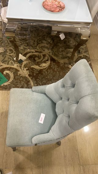 Sillón individual azul/gris