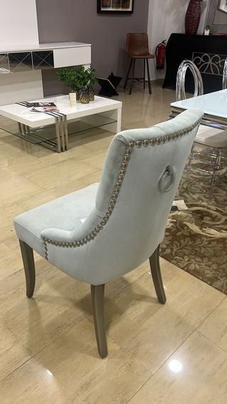 Sillón individual azul/gris