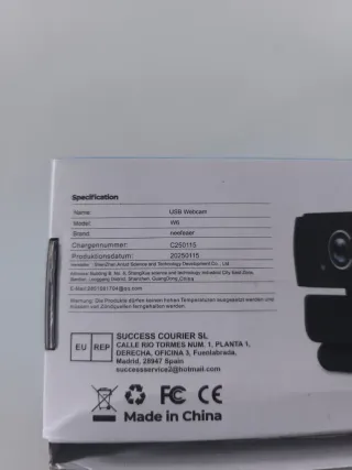 Webcam USB Full HD 1080p con Micrófono