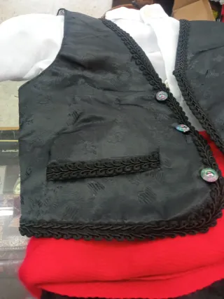 Traje Baturro Niño Negro y Rojo