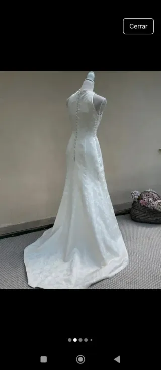 Ganga. Vestido de Novia Rosa Clará Seda 100%