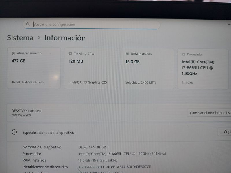 Lenovo T490 i7-8665U 16GB RAM 512GB SSD afbeelding 6