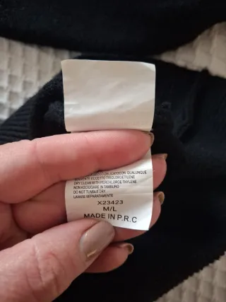 Vestito invernale nero taglia M/L