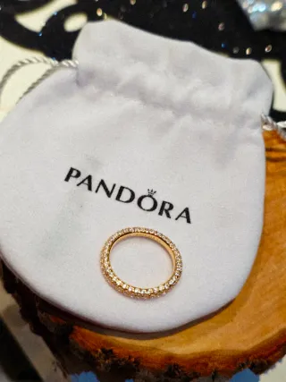 Anillo Pandora Chapado Oro 14k