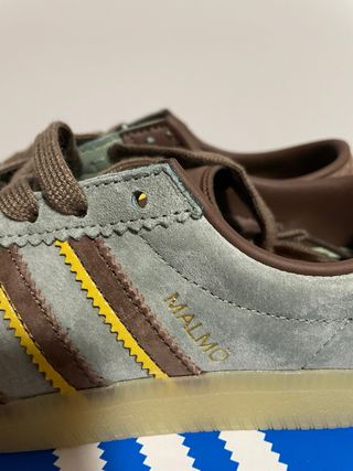 Zapatillas Adidas Malmö verde y marrón