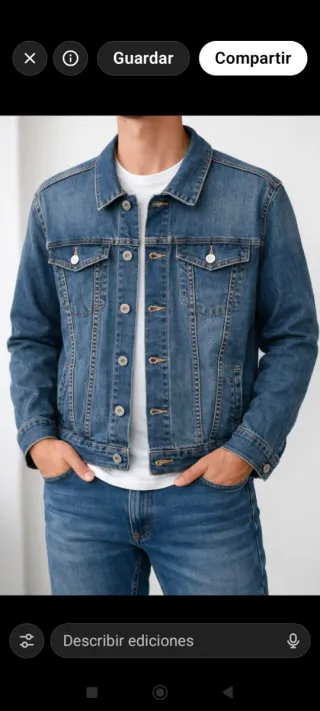 Chaqueta tejana hombre