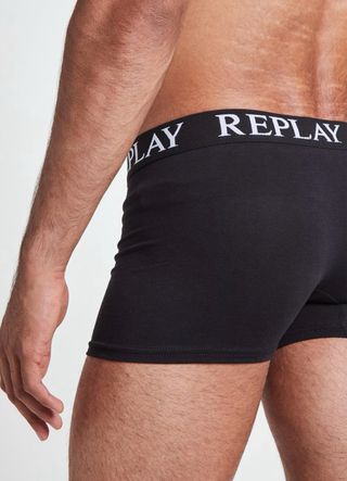 Replay pack 6 boxers negros talla M