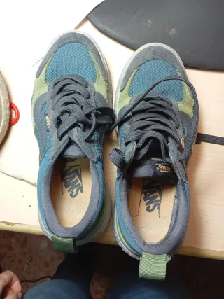 2 Pares Zapatillas Vans Beige/Azul