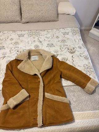 Chaqueta Borreguito Bershka Marrón Talla S