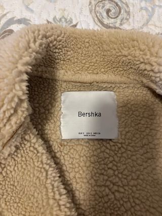 Chaqueta Borreguito Bershka Marrón Talla S