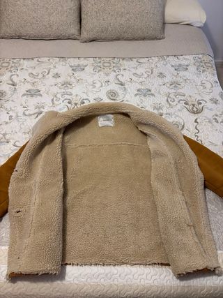 Chaqueta Borreguito Bershka Marrón Talla S