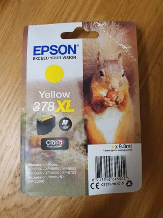 Cartuccia Inchiostro Epson Giallo 378XL scad. 2027
