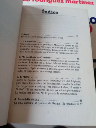 Libros asesinato Carrero blanco franco franquismo