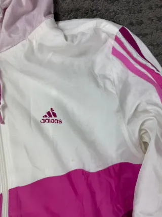 ¡¡OFERTA!! Talla S Chaqueta Adidas Blanca y Rosa