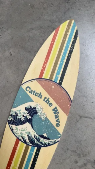 Tabla Decorativa Estilo Surf (Catch the Wave)