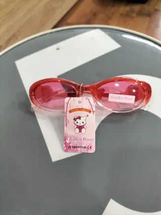 Occhiali da sole per bambina Golden Rose nuovi