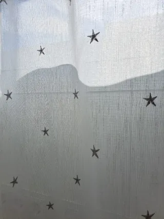 Cortinas infantiles con estrellas