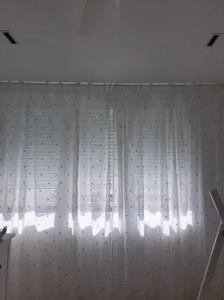 Cortinas infantiles con estrellas