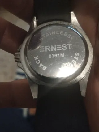 Reloj ERNEST Mujer Plata y Negro