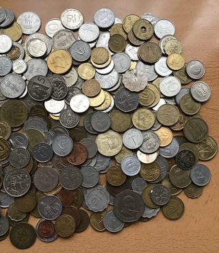 1 kilo monedas NO Europa NO Norteamérica. Lote 5