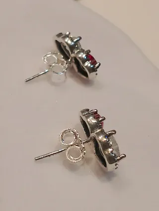 Pendientes Pandora Corazón Plata Ley