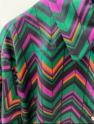 Camicia donna ZARA fantasia zig-zag