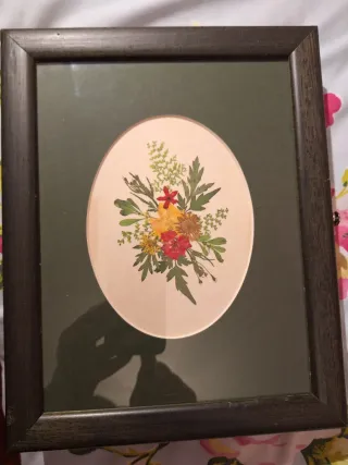 Cuadro decorativo flores secas