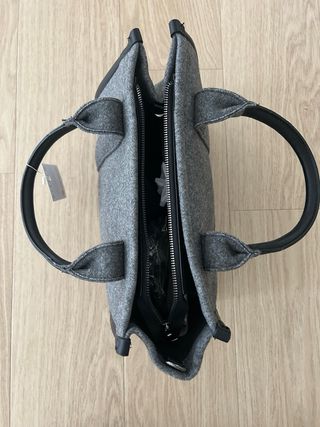 Bolso Tote gris y negro