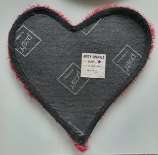 Alfombra Corazón Rrosa/rojo 60x60.
