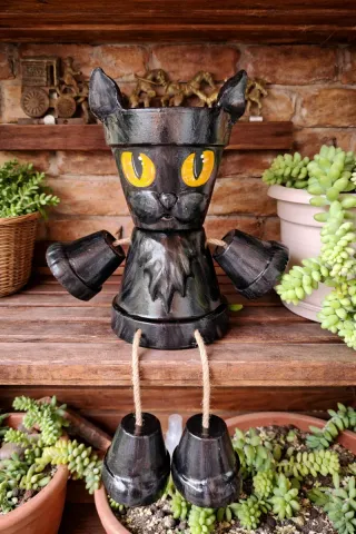 Maceta mascota nuñeco, decoración, perro, gato...