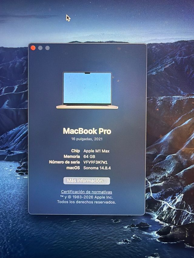 MacBook Pro M1 Max 16 2021 64GB ram