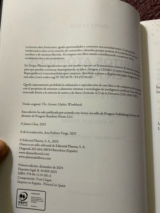 James Clear./ Hábitos atómicos en acción