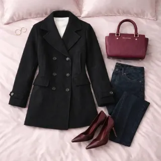 Cappotto doppiopetto lana Project L Tg. L