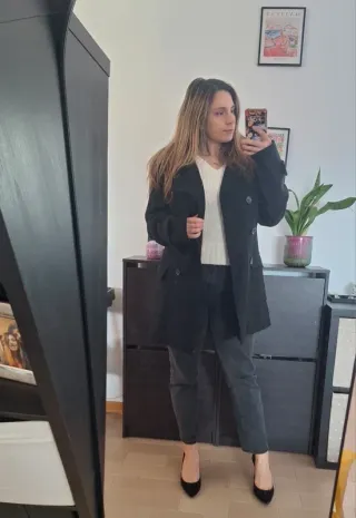 Cappotto doppiopetto lana Project L Tg. L