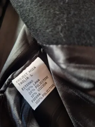 Cappotto doppiopetto lana Project L Tg. L