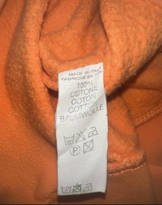 Felpa Arancione Vintage UK Patch Taglia L