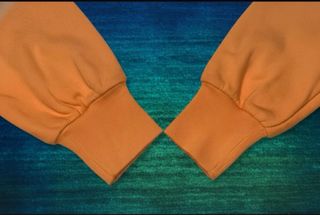 Felpa Arancione Vintage UK Patch Taglia L