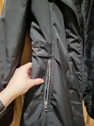 Cazadora Zara Negra con Forro Polar