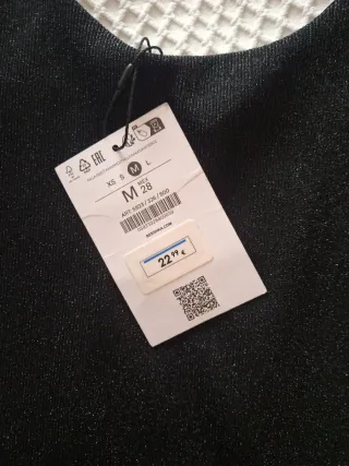 Vestito Bershka nero e argento