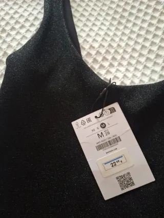 Vestito Bershka nero e argento