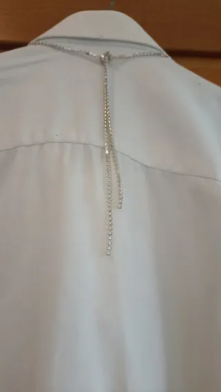 Cravatta gioiello nera con strass