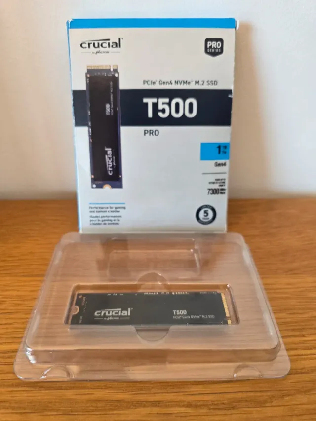SSD Crucial T500 PRO 1TB NVMe PCIe Gen4 M.2