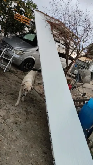 Panel sándwich blanco 6,3m