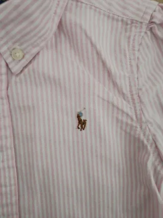 Camisa Ralph Lauren T6 Rosa Rayas