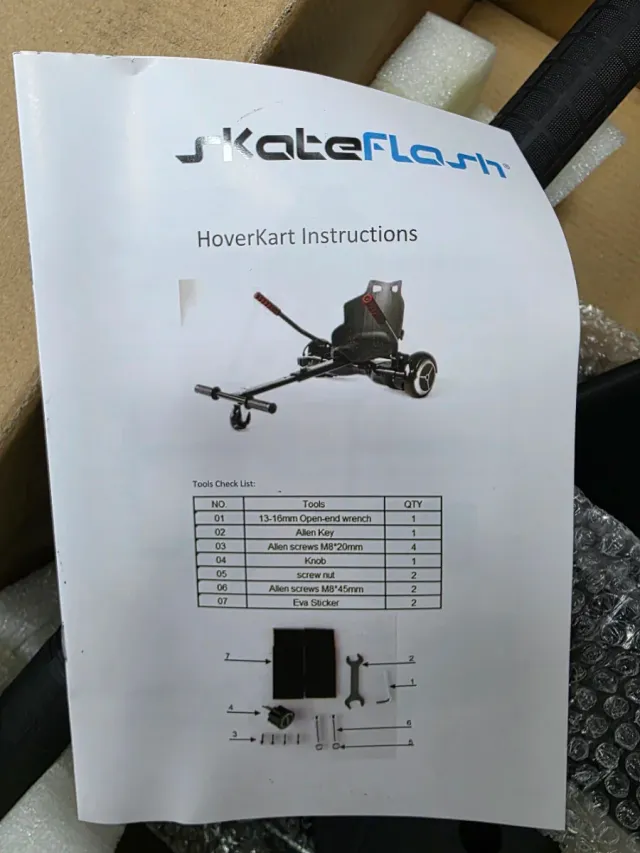 Hoverkart Skateflash Asiento
